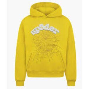 Sp5der Web Hoodie Yellow